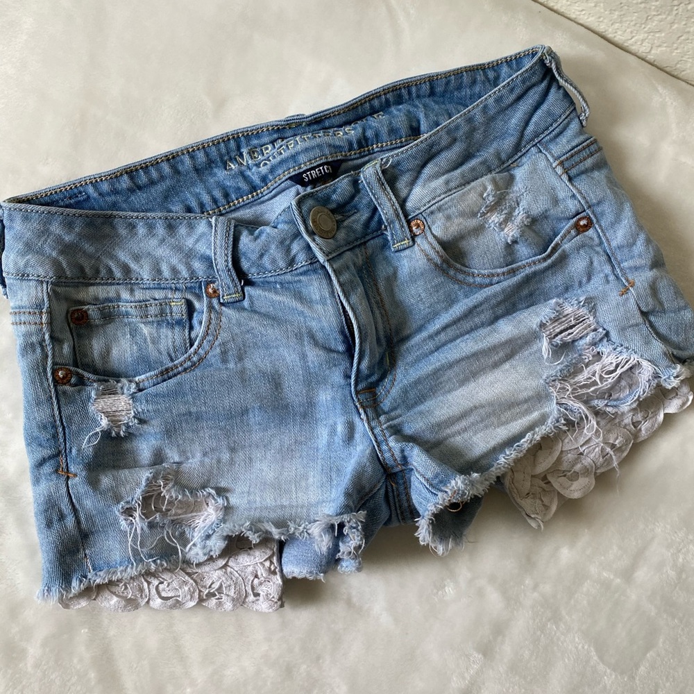 American Eagle Shortie denim shorts